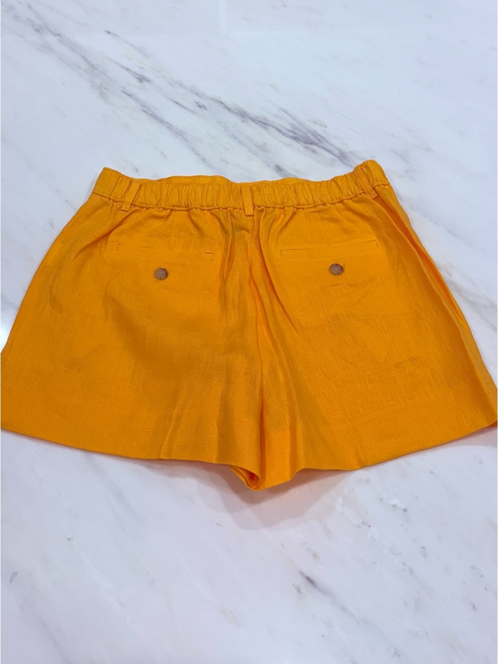 J. Crew High-Waist Tailored Shorts in Orange - Picture 2 of 4